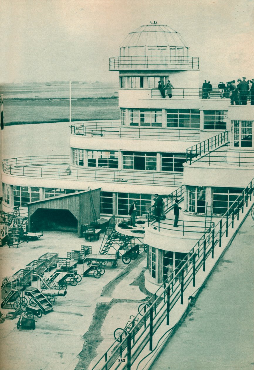 Kontrolltårn på Le Bourget flyplass, Paris, c1936 c1937 av Unbekannt