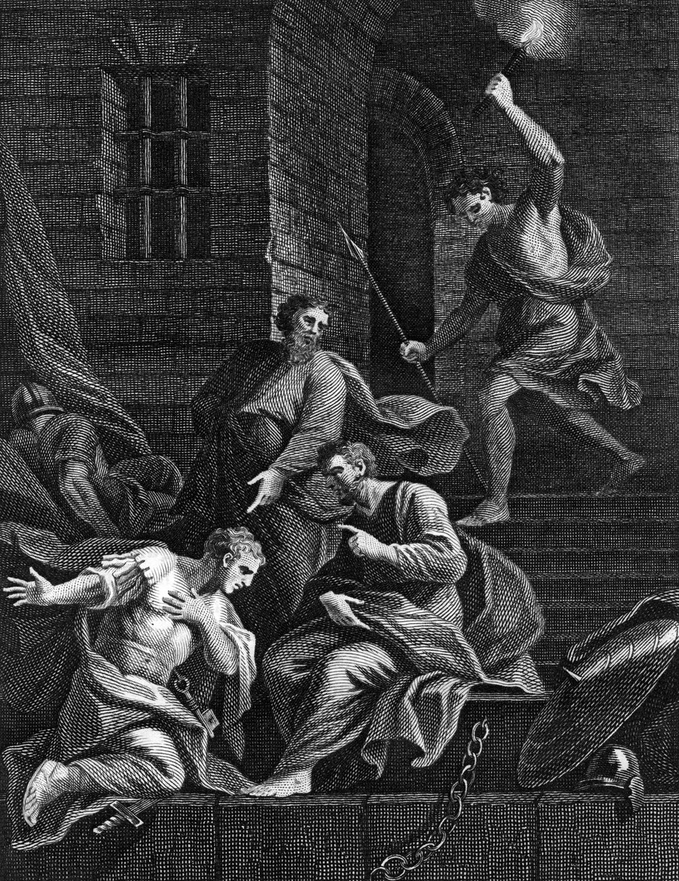 Konvertering av fangen, 1815 av Unbekannt