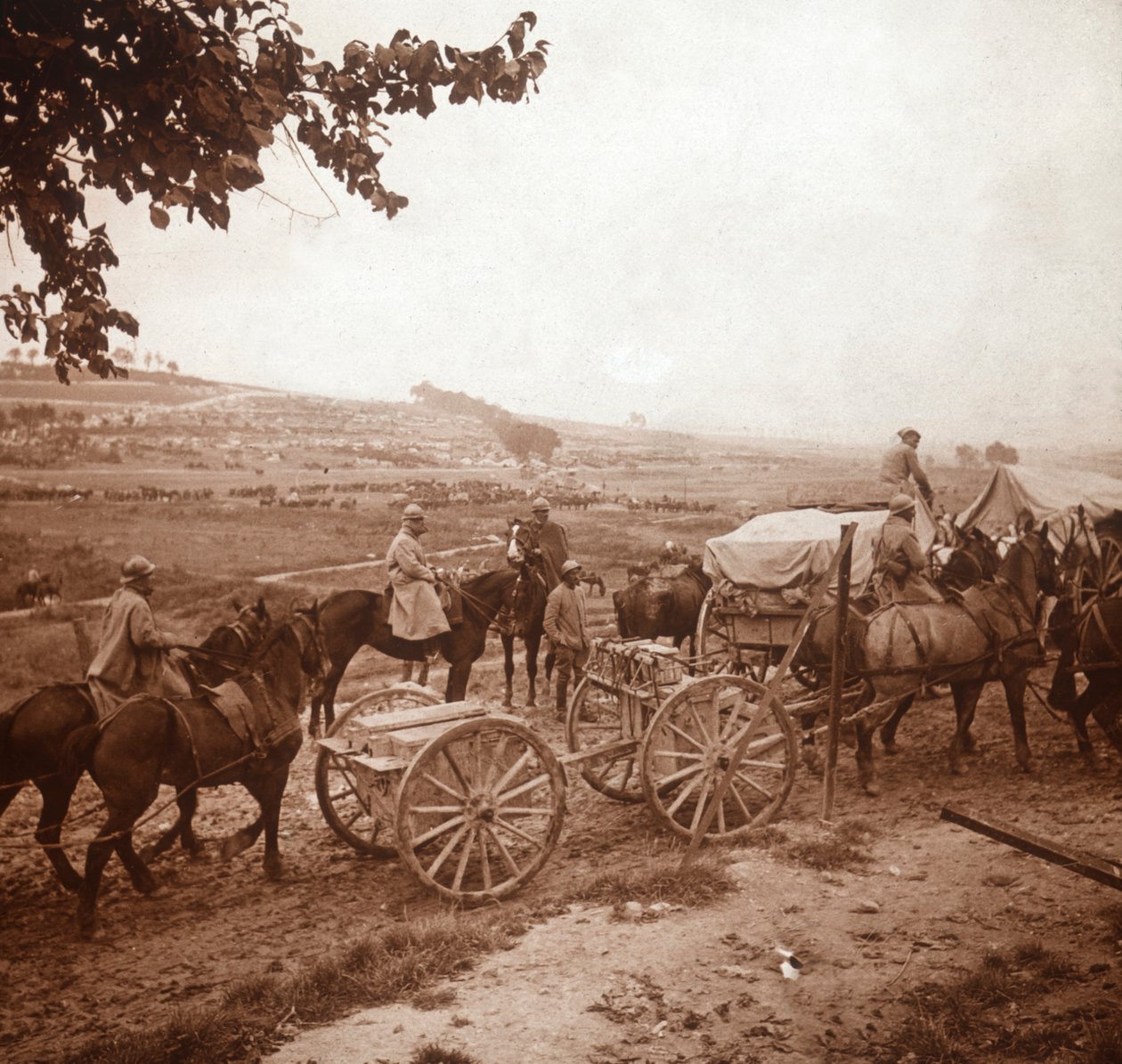 Konvoi, Genicourt, Nord-Frankrike, 1916 av Unbekannt