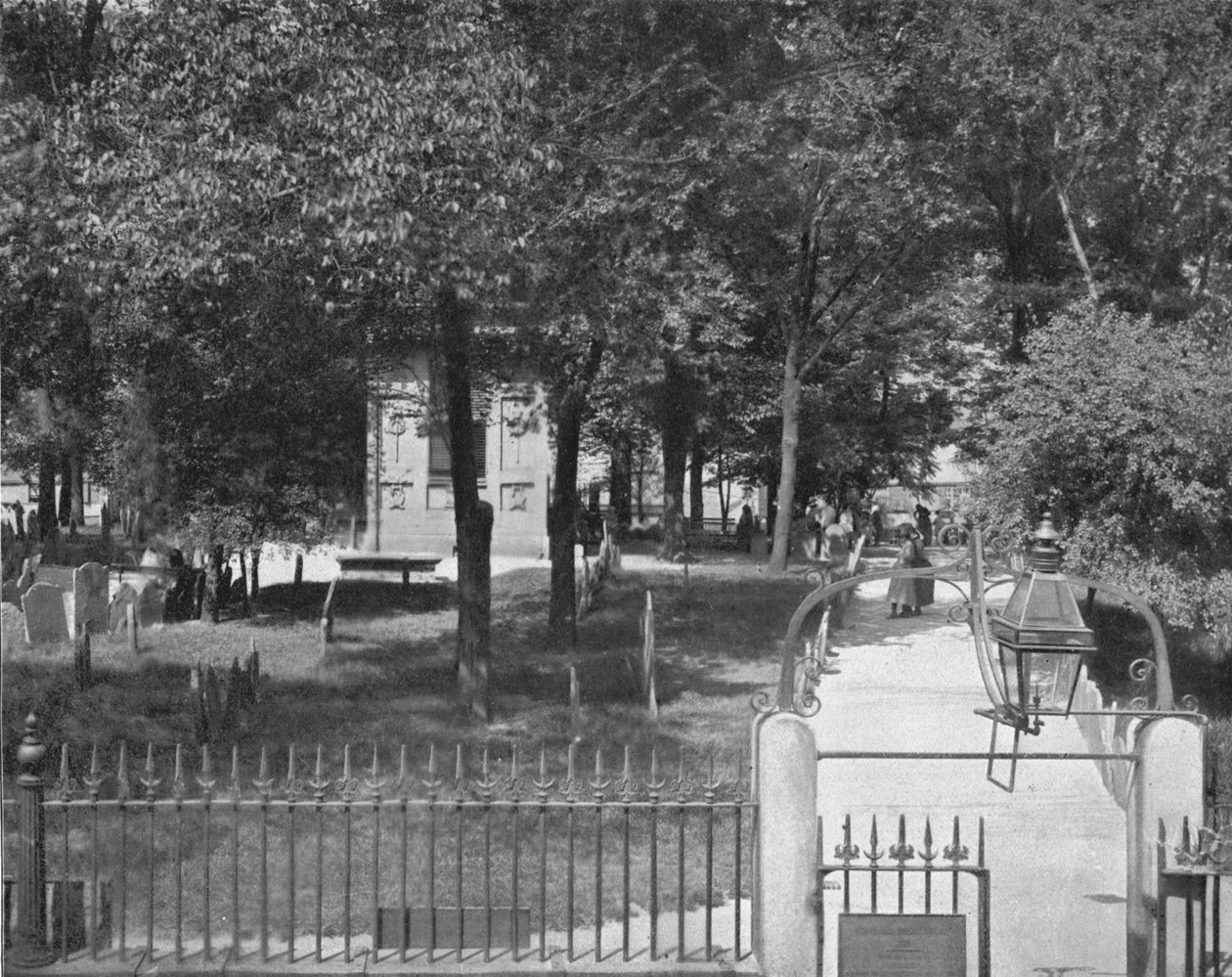 Copps Hill Cemetery, Boston, USA, ca 1900. av Unbekannt