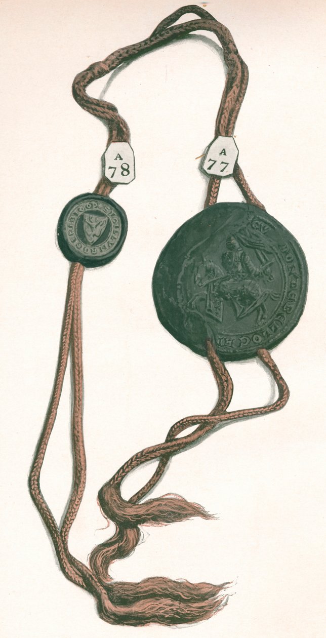 Cord III Roger Bigod, Earl of Norfolk, & Guy de Beauchamp, Earl of Warwick, 1904 av Unbekannt