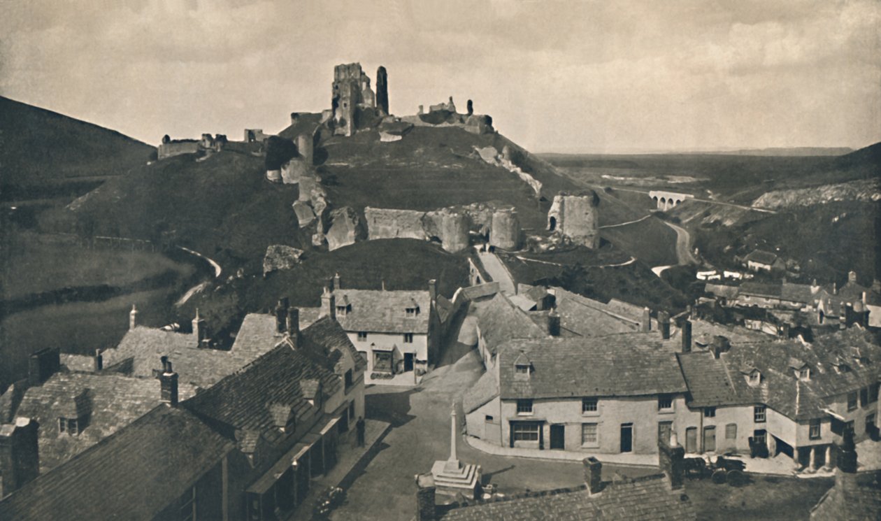 Corfe Castle, Dorset, c1910 av Unbekannt