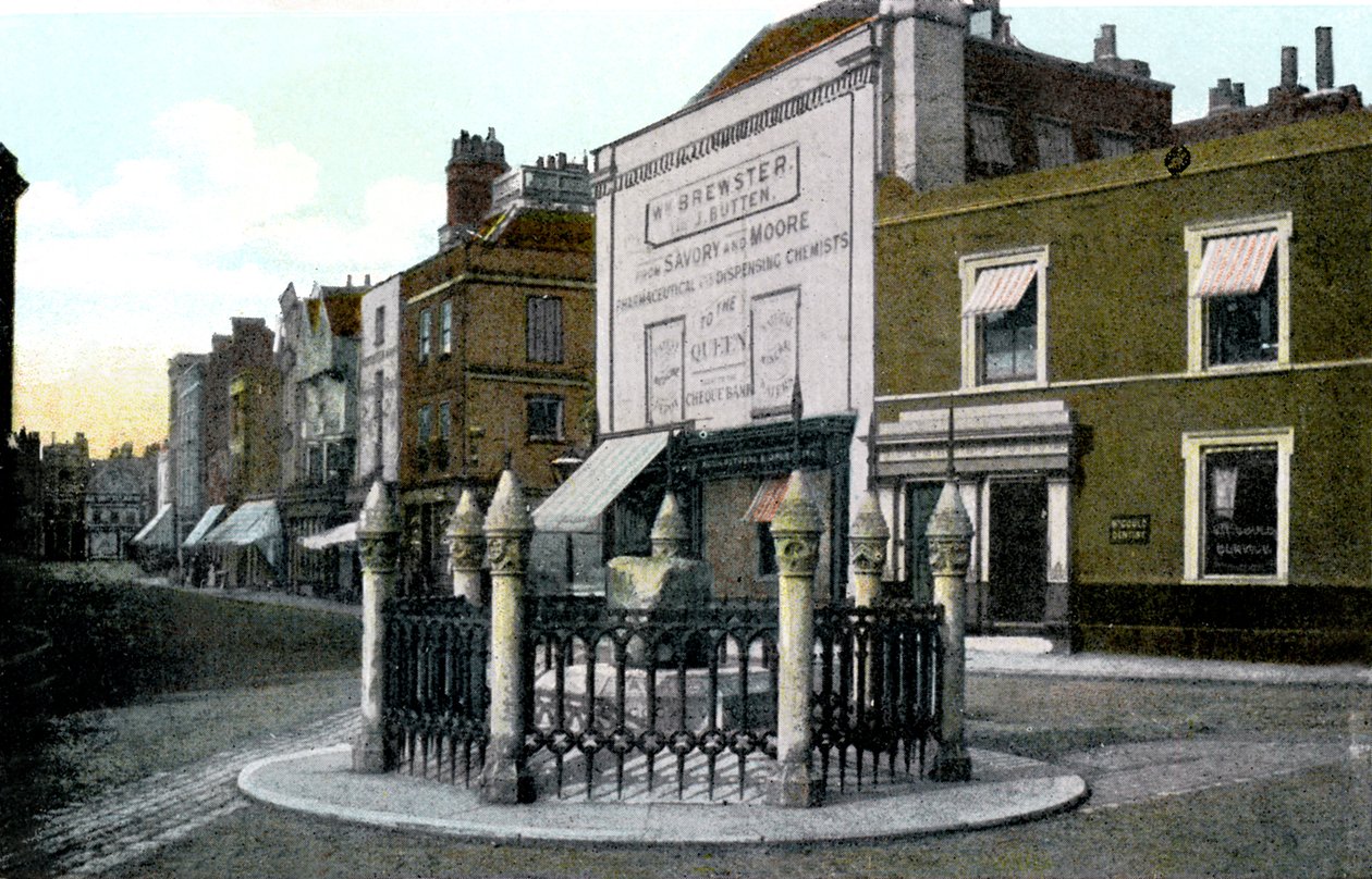 Coronation Stone, Kingston upon Thames, London, 1900-tallet av Unbekannt