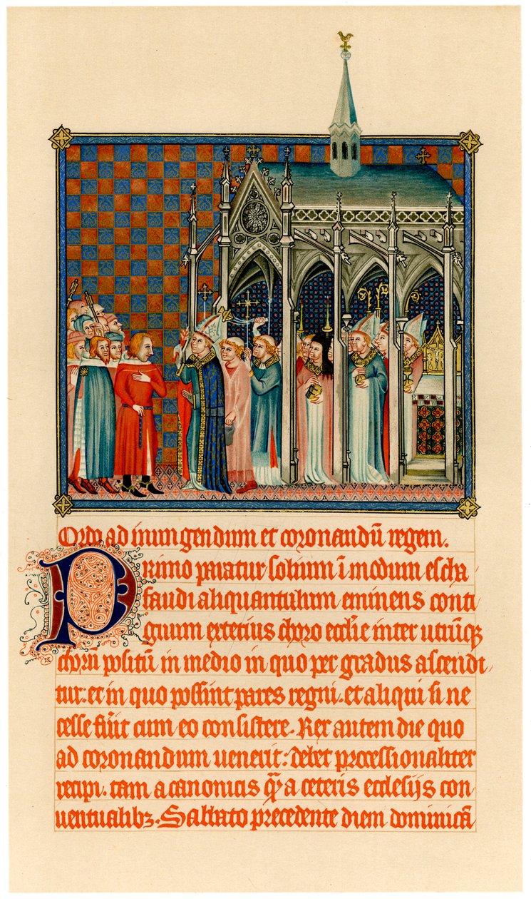 Kroningen av Karl V, c1365 av Unbekannt