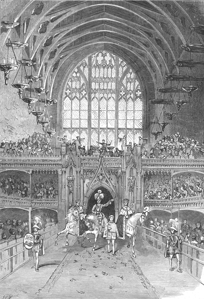 Kroningen av George IV i Westminster Hall, 1897. av Unbekannt