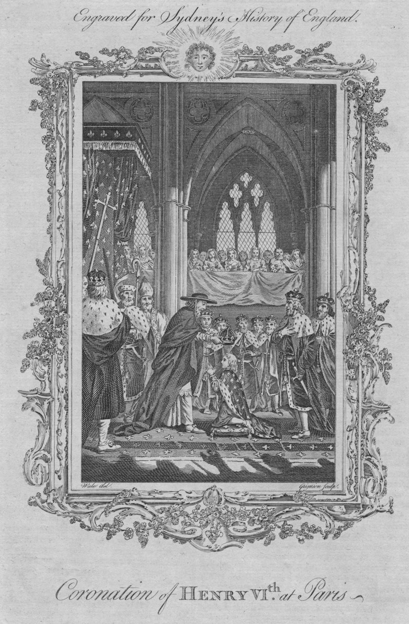 Kroningen av Henry VI i Paris, 1773. av Unbekannt