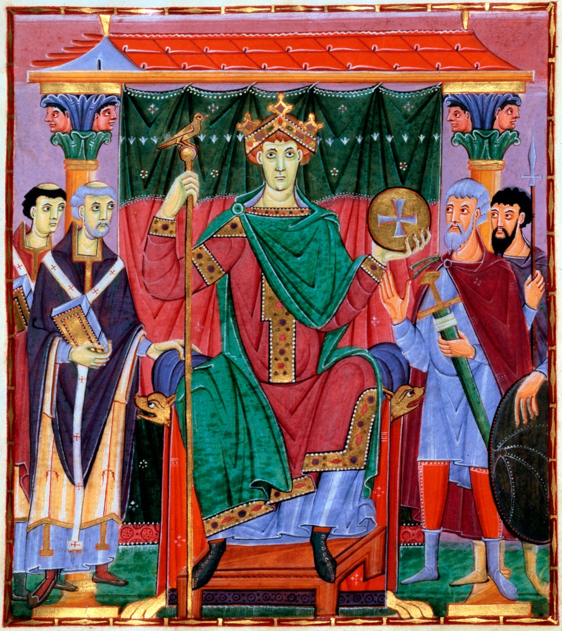 Kroning av Otto III, tysk konge, c998 av Unbekannt