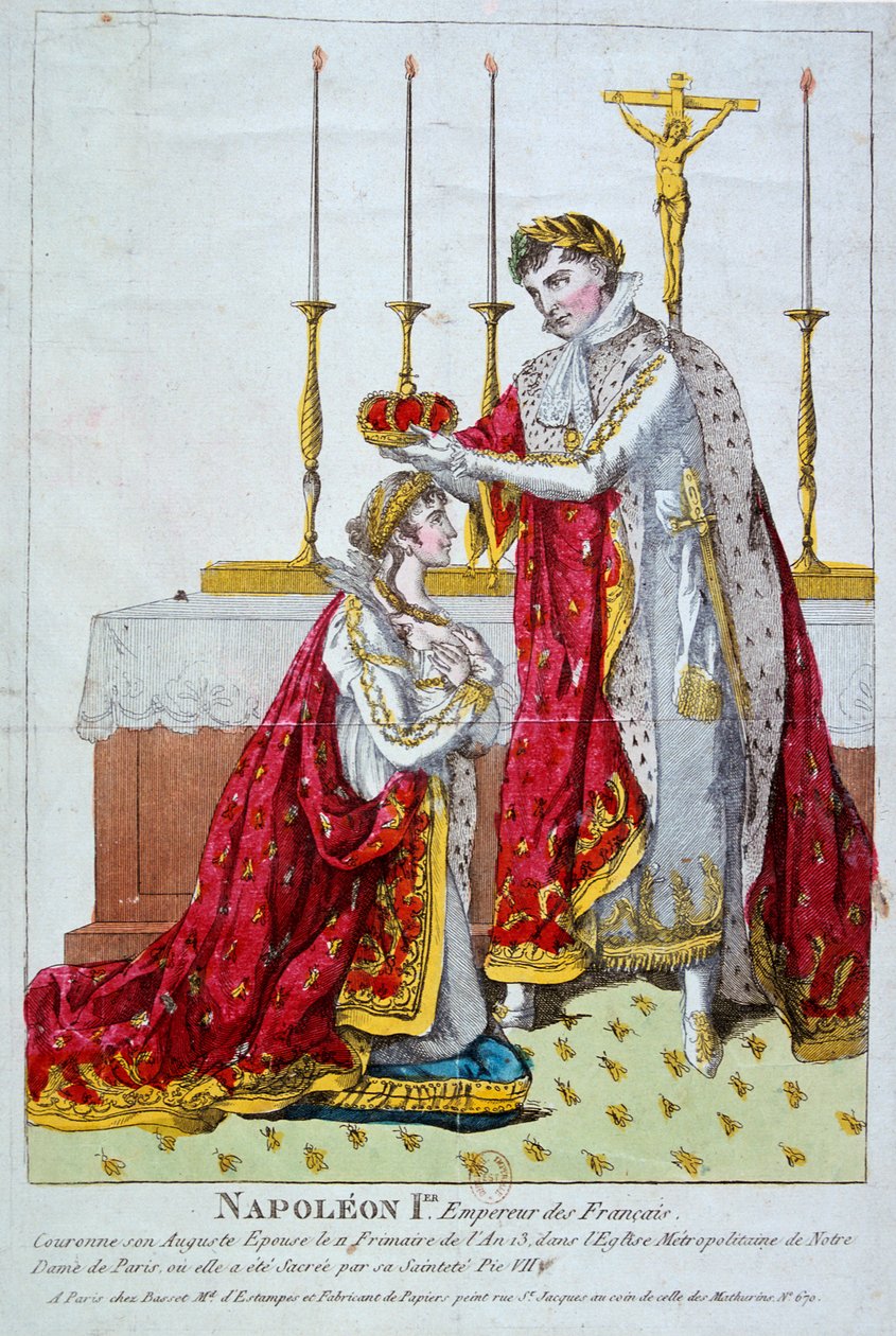 Kroningen av keiserinne Josephine, 2. desember 1804, 1800-tallet av Unbekannt