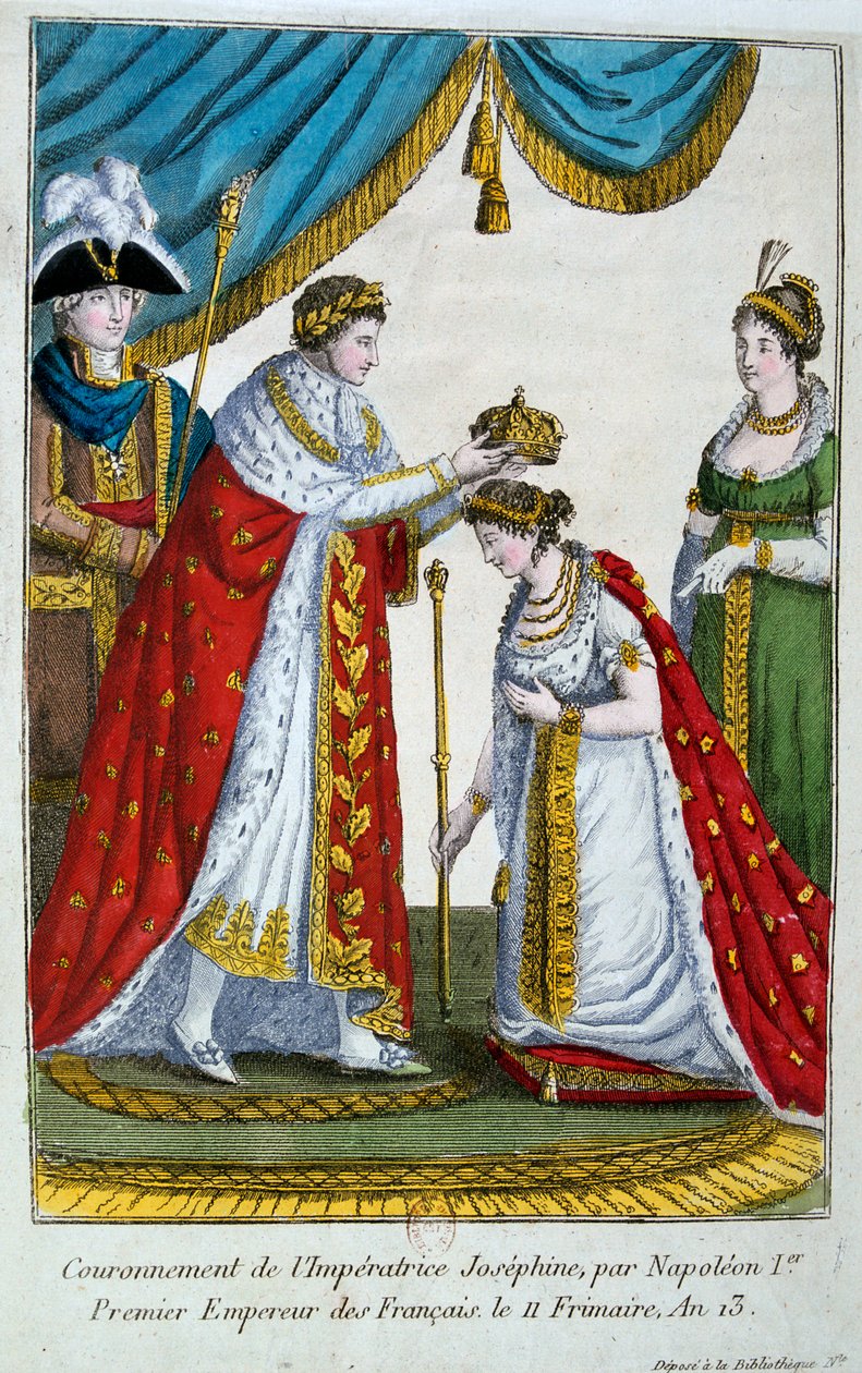 Kroningen av keiserinne Josephine, 2. desember 1804, 1800-tallet av Unbekannt