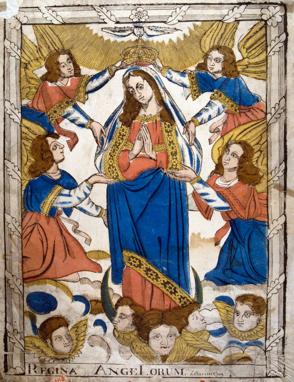Kroningen av Jomfru Maria, 1800-tallet av Unbekannt