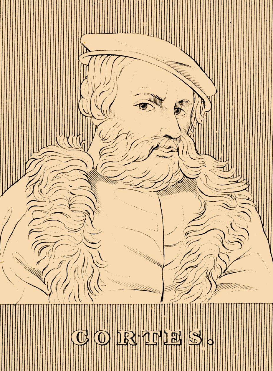 Cortes, 1485-1547, 1830. av Unbekannt