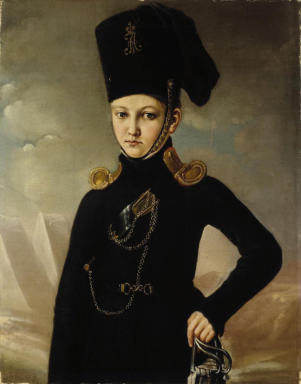 Kosakk fra det første besatte kosakkregimentet, grev M.A. Dmitriev-Mamonov, første kvartal av 1800-tallet av Unbekannt