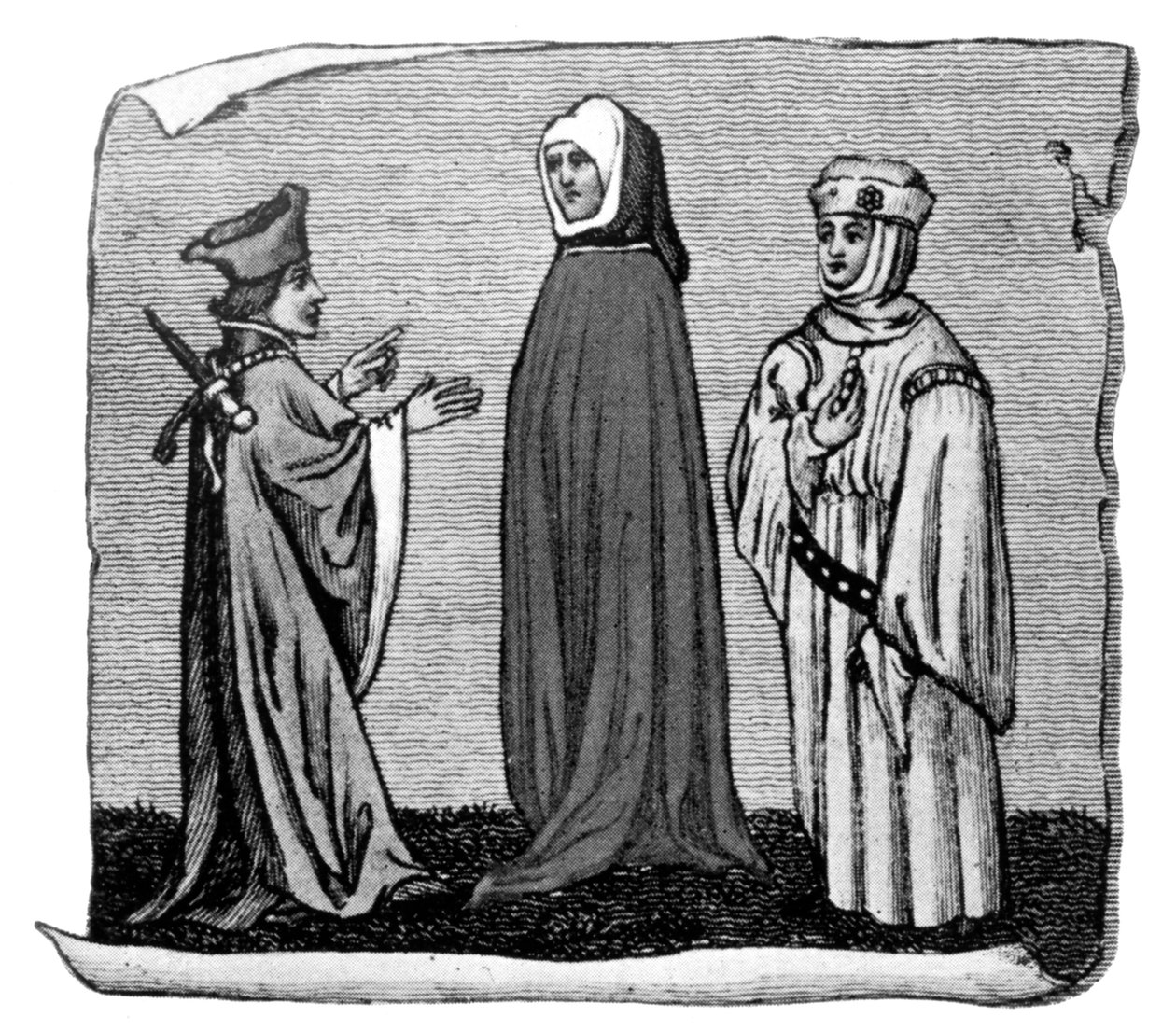 Kostyme, 1300-tallet, 1910 av Unbekannt