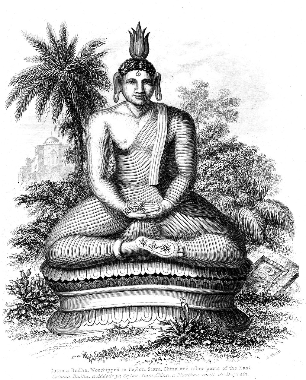 Cotama Buddha, 1880 av Unbekannt