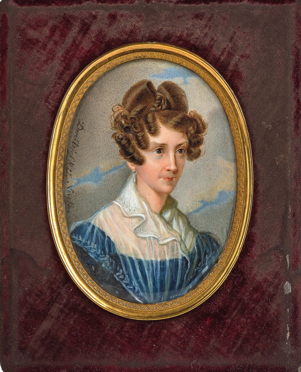 Grevinne Emilie Troubetzkoy, født prinsesse zu Sayn Wittgenstein 1801-1869, 1828. av Unbekannt