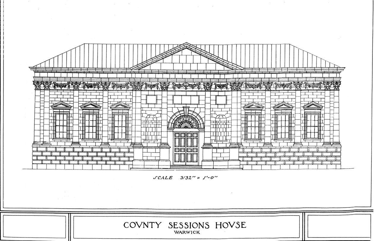 County Sessions House, Warwick, Warwickshire, 1924 av Unbekannt