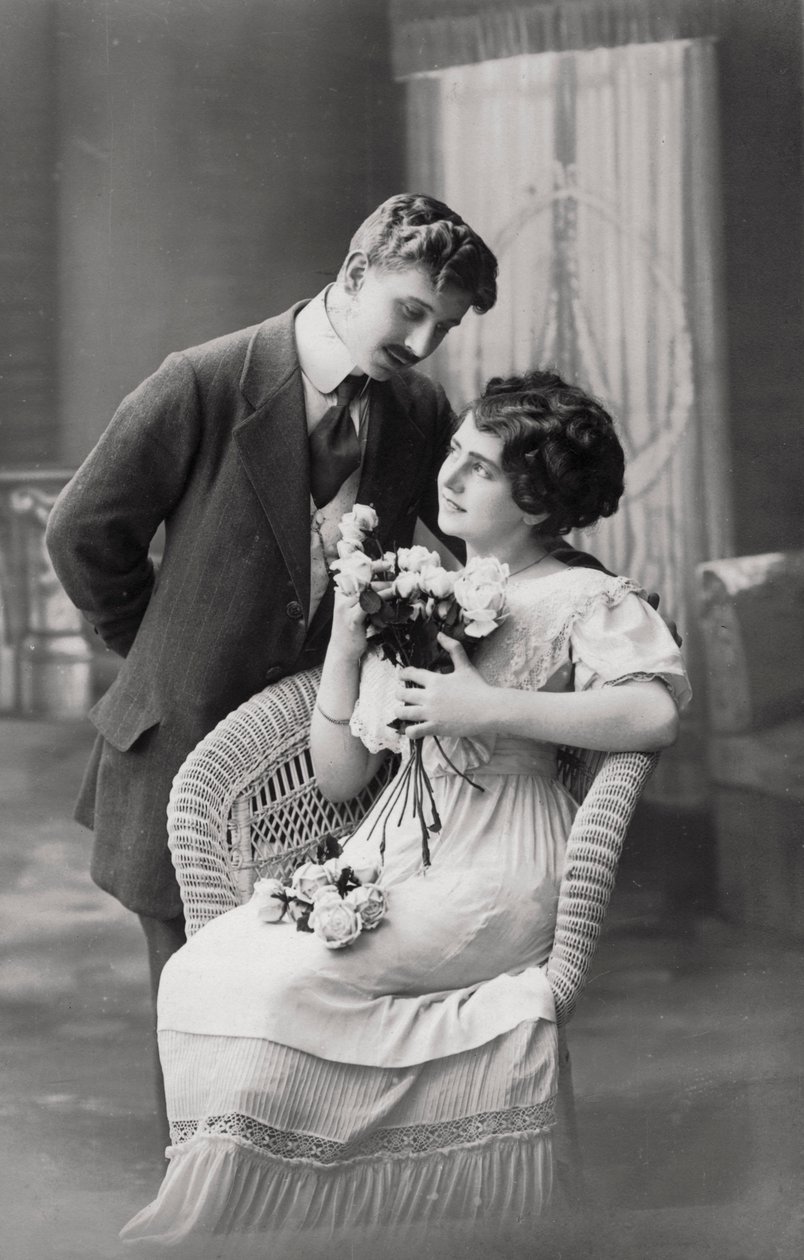 Forelsket par, c1900-1919 av Unbekannt