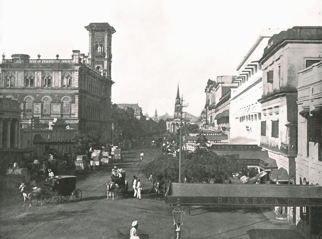 Court House Street, Calcutta, India, 1895. av Unbekannt