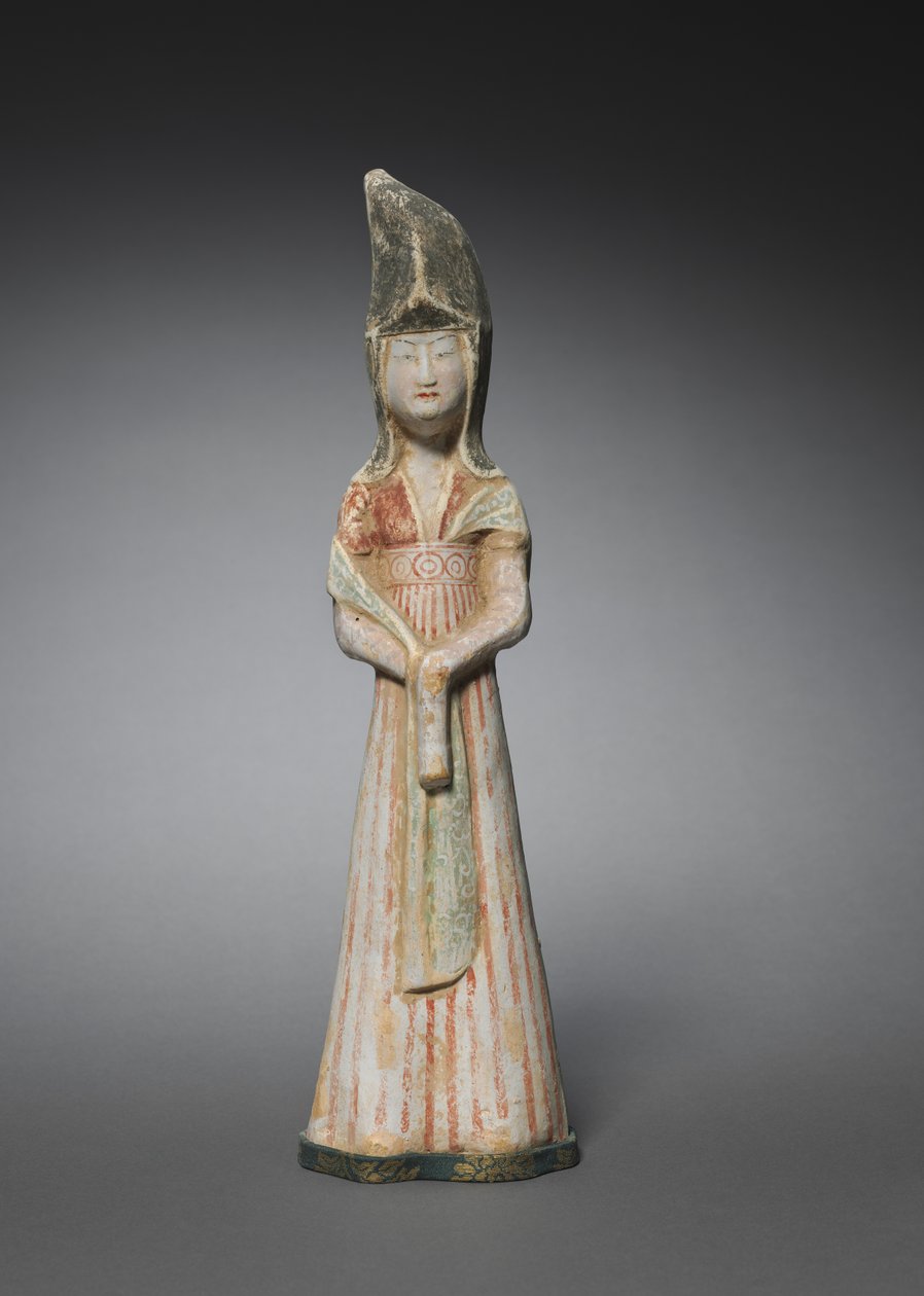 Hofdame med høy hodeplagg: Gravfigur, ca. 700-750. av Unbekannt