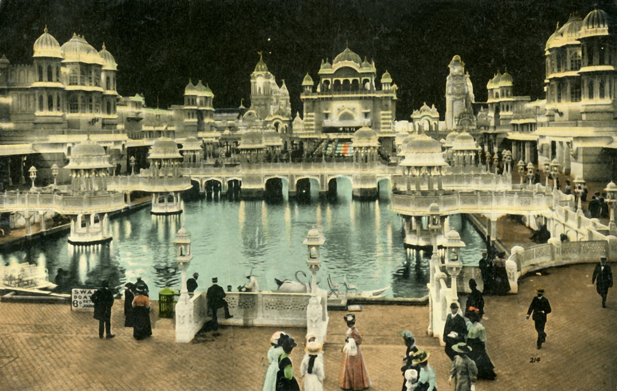 Court of Honor by night, Coronation Exhibition, London, 1911. av Unbekannt