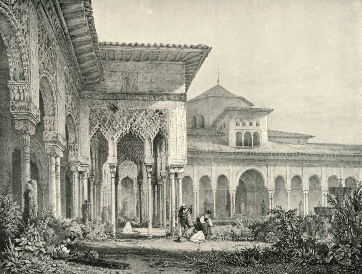Court of Lions, 1800-tallet, 1907. av Unbekannt