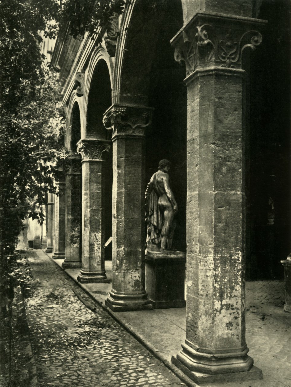 Gårdsplassen til Palazzetto Venezia, Roma, Italia, 1908. av Unbekannt