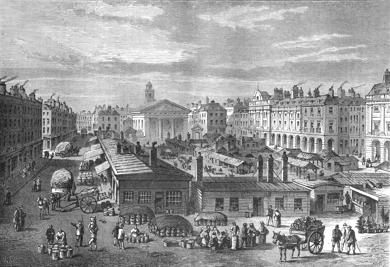 Covent Garden Market, c1820 1897 av Unbekannt