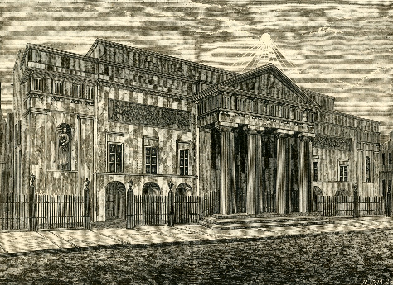 Covent Garden Theatre: Front i 1850, 1881. av Unbekannt