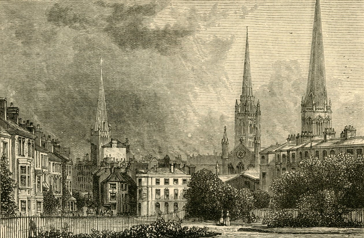 Coventry - The Spiers of Trinity, St. Michaels og Christ Church, 1898. av Unbekannt