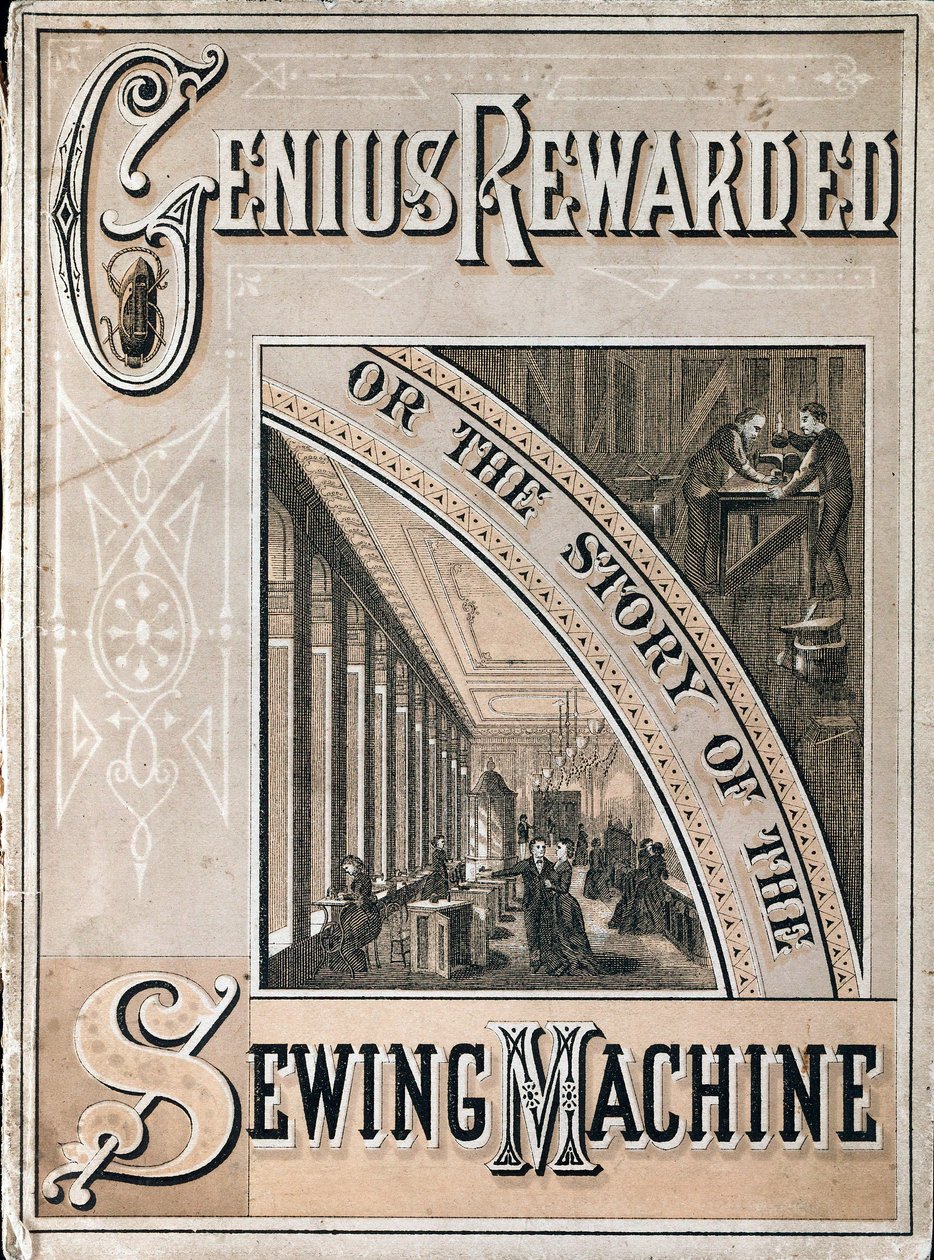 Cover av Genius Rewarded, eller History of the Singer Sewing Machine, 1880 av Unbekannt