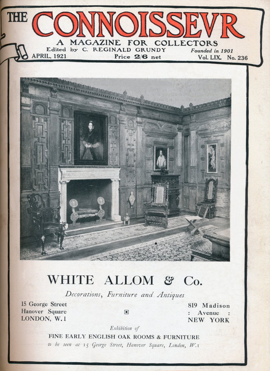 Forside av The Connoisseur, april 1921 av Unbekannt