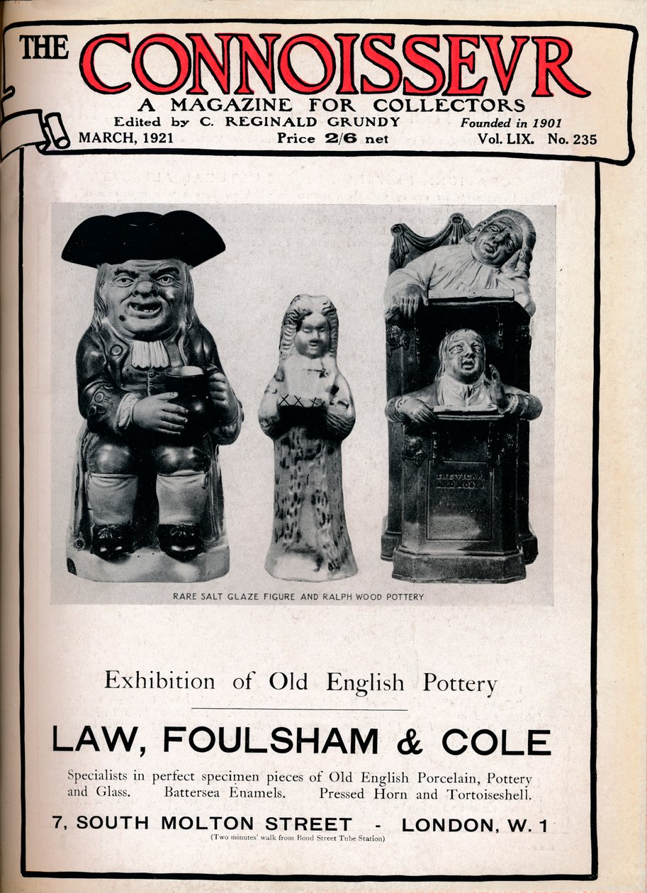 Forside av The Connoisseur, mars 1921 av Unbekannt