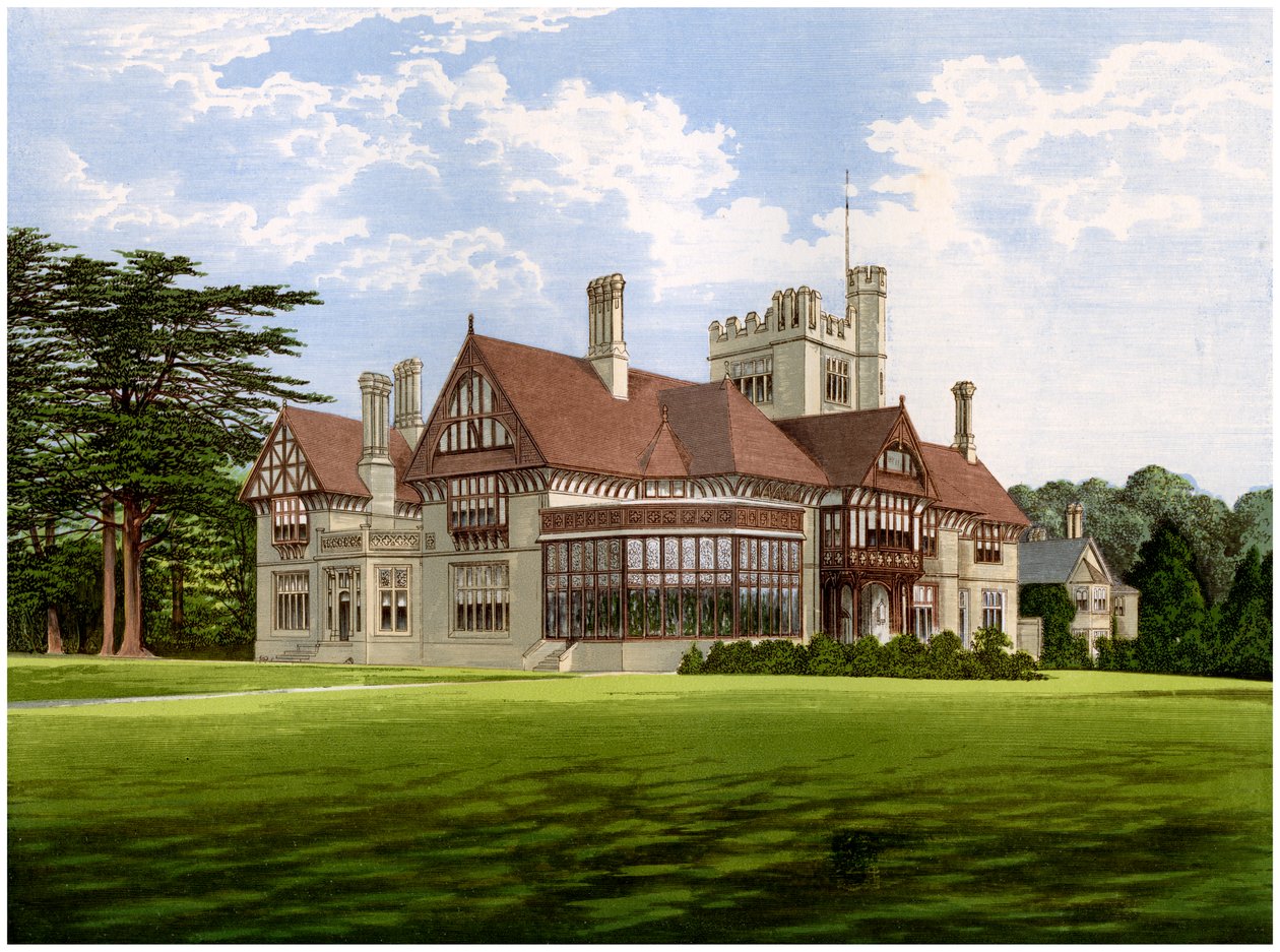 Cowdray Park, Sussex, hjemmet til jarlen av Egmont, c1880 av Unbekannt
