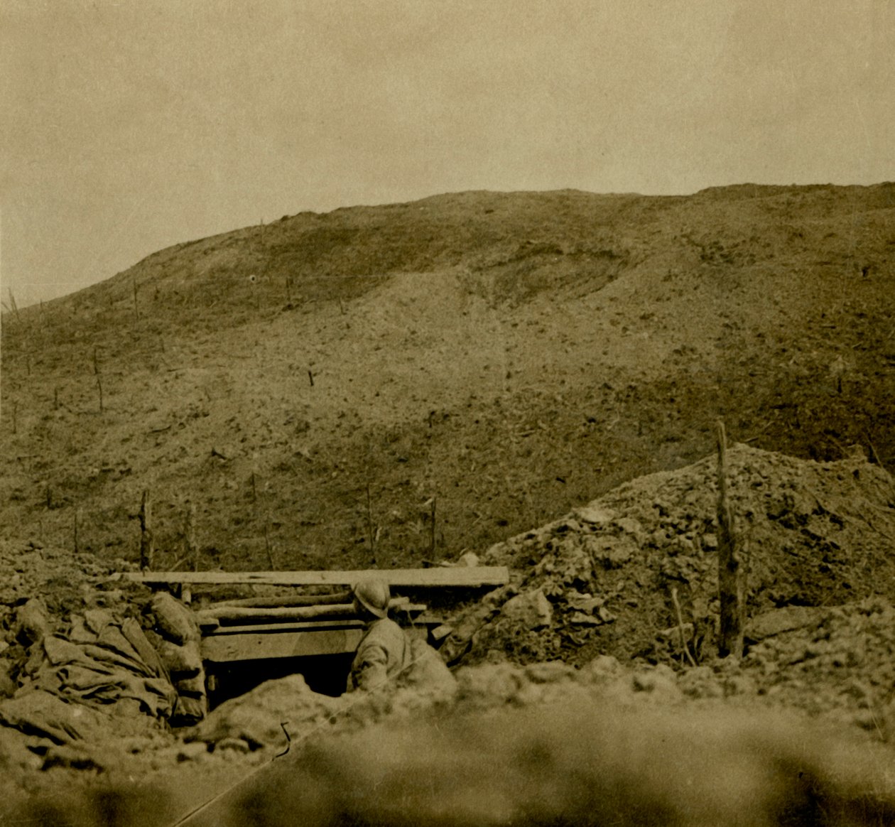 Kammen ved Les Éparges, Nord-Frankrike, c1914-c1918. av Unbekannt