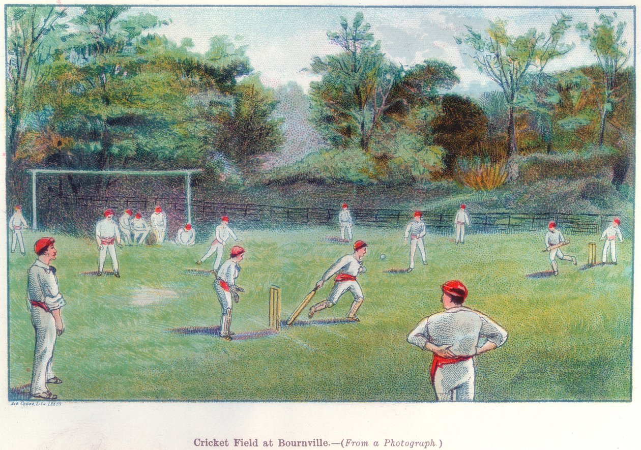Cricket Field i Bournville, 1892 av Unbekannt