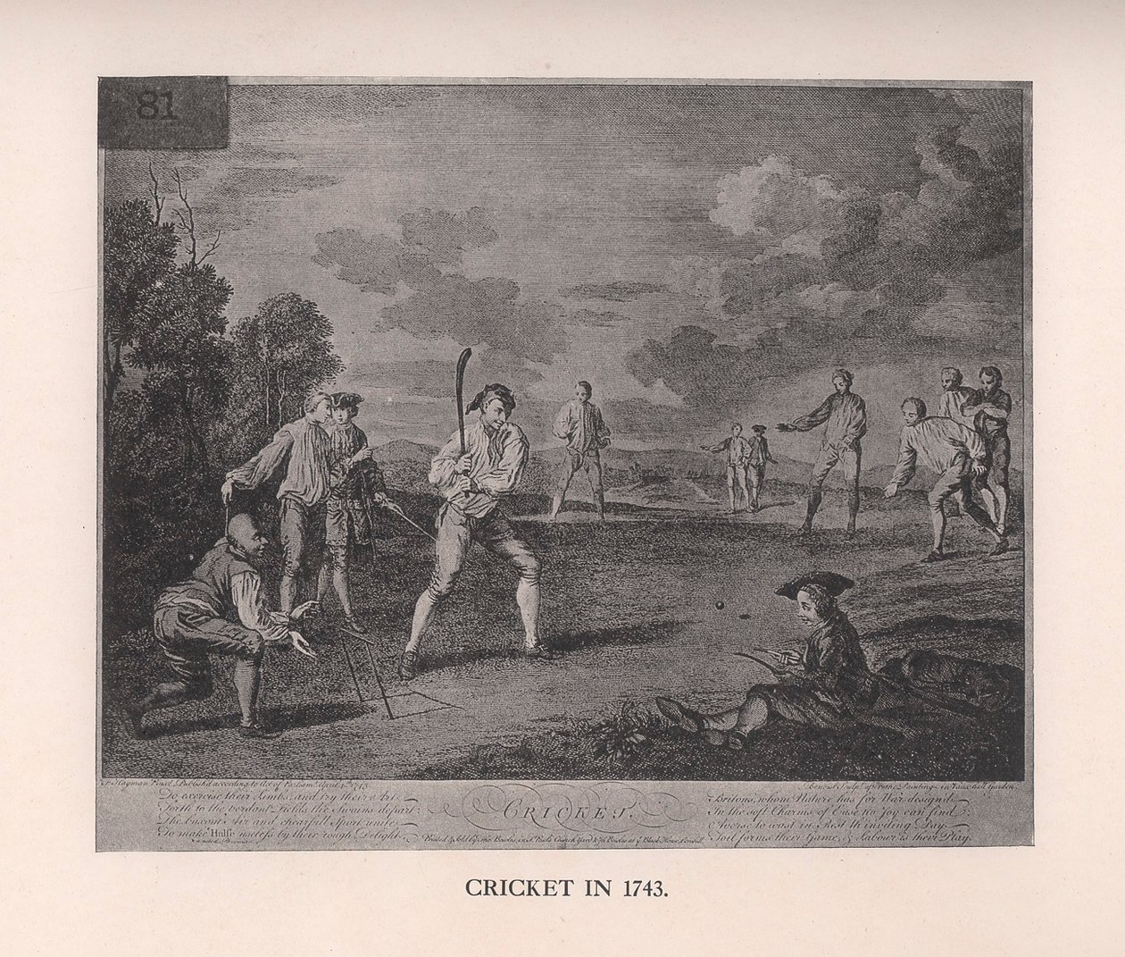 Cricket i 1743 1912 av Unbekannt