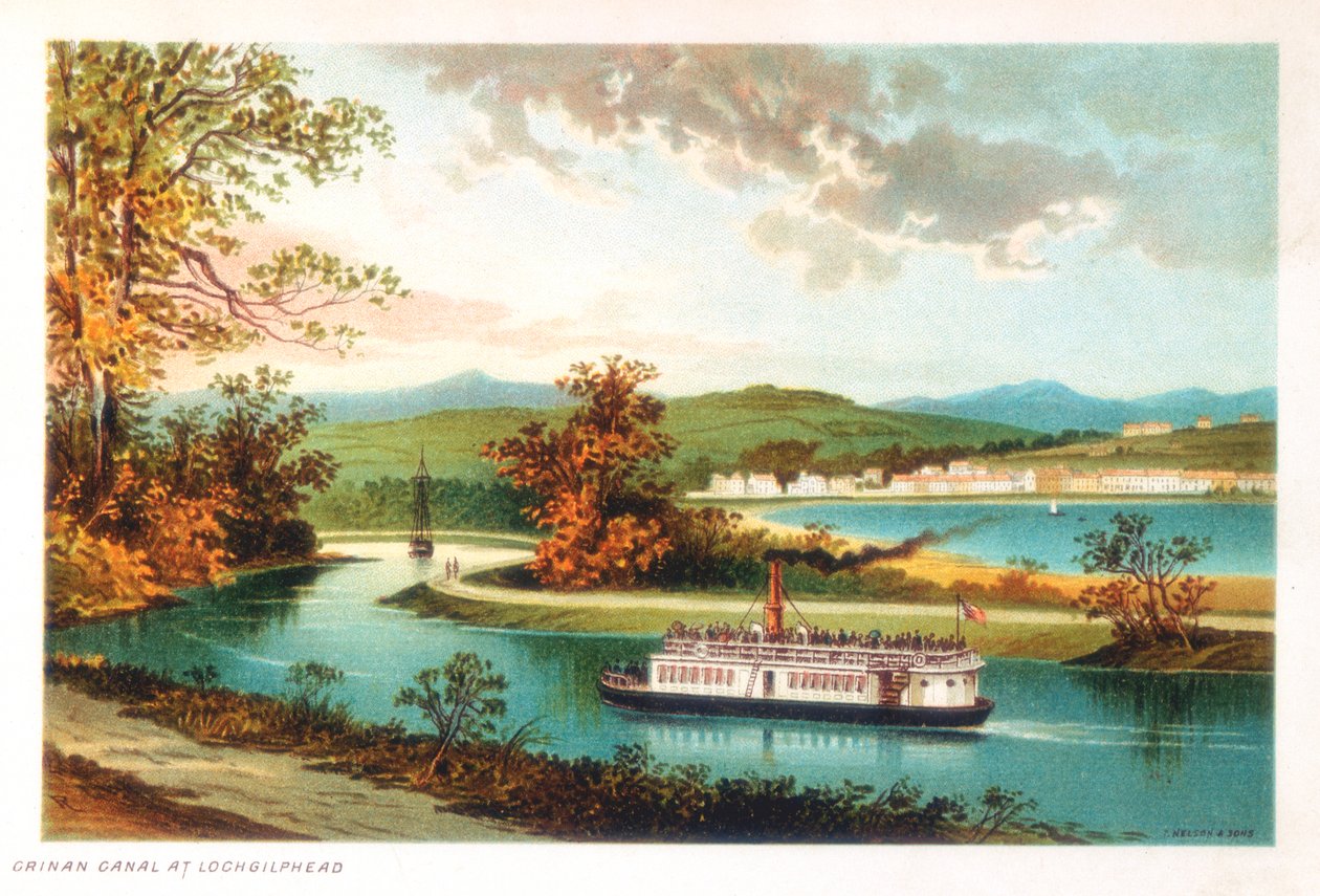 Crinan Canal ved Lochgilphead, Skottland, 1891 av Unbekannt