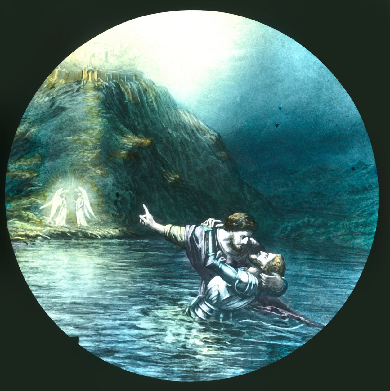 Crossing the River of Death, c1910. av Unbekannt