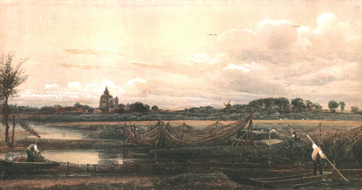 Crowland Abbey, c1833, c1900. av Unbekannt