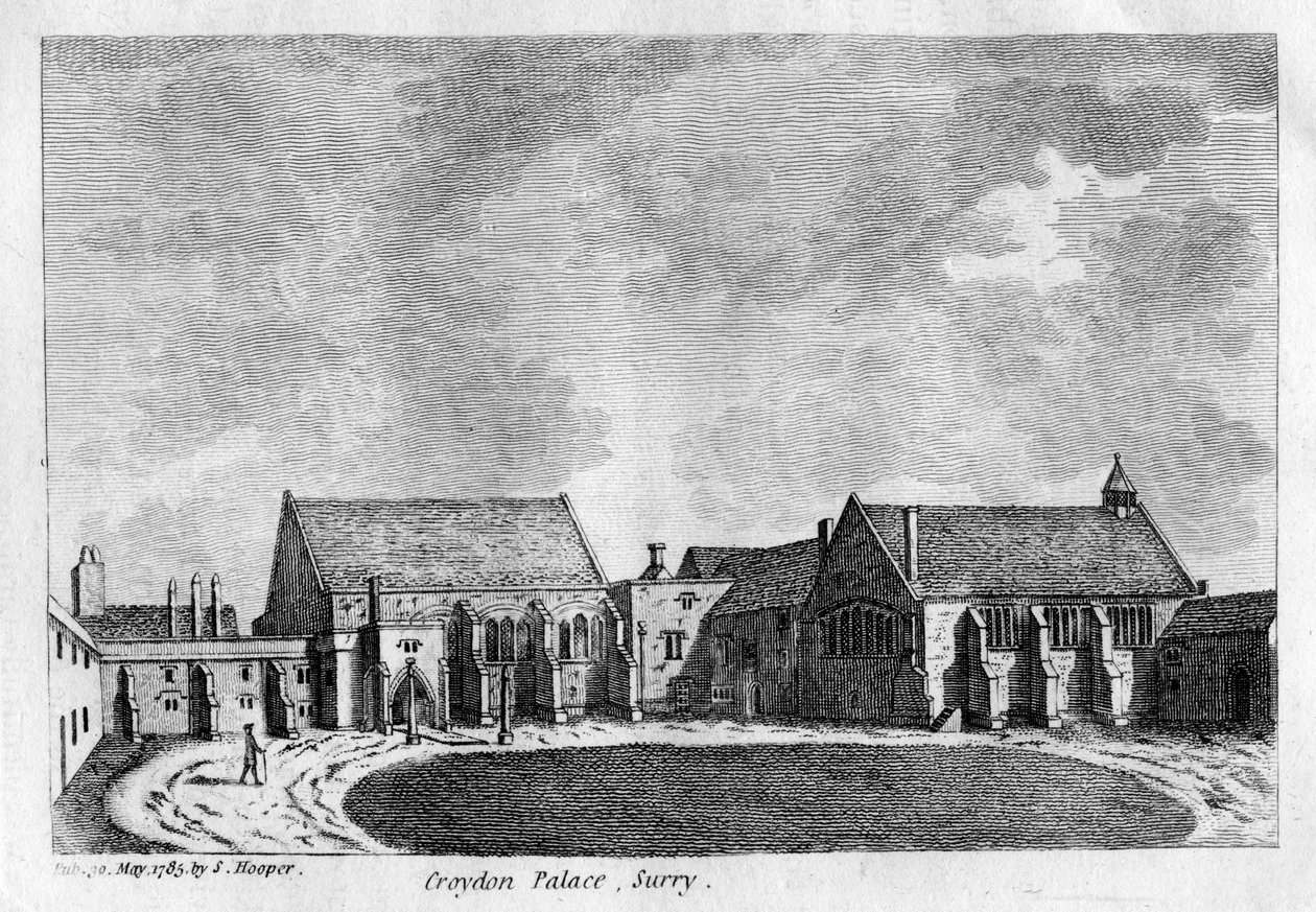 Croydon Palace, Surrey, 1785 av Unbekannt