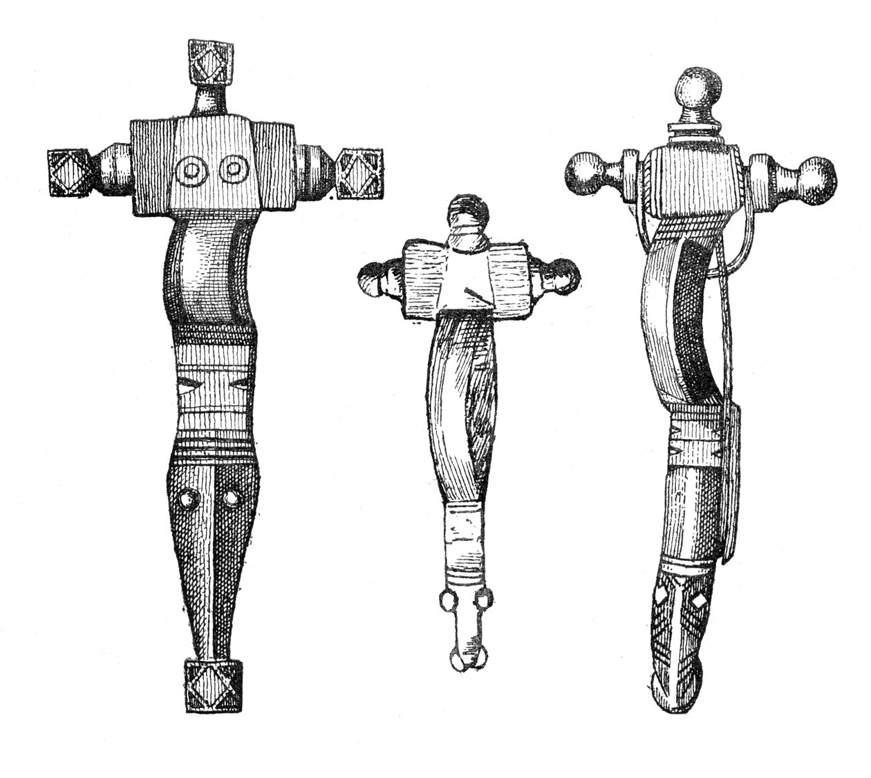 Cruciform fibulae, 1893 av Unbekannt