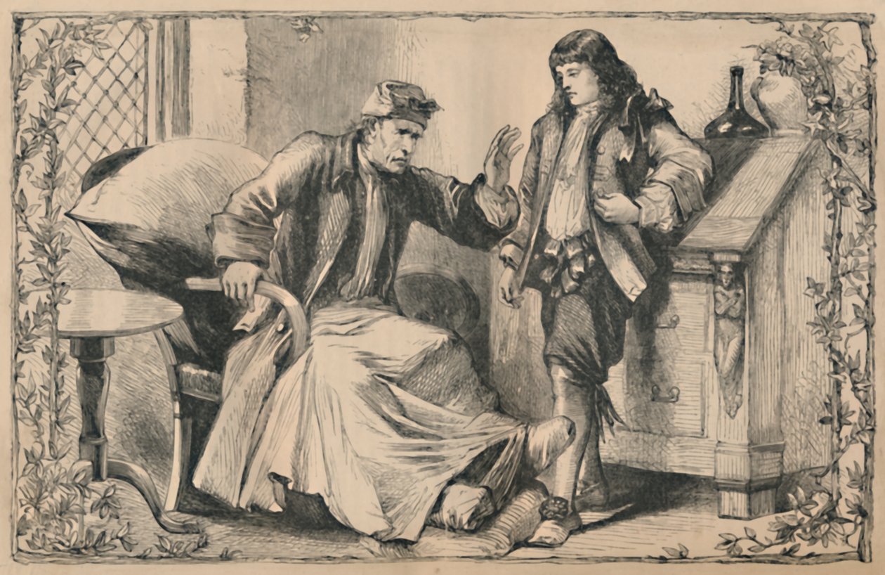 Crusoe rådet av sin far, c1870 av Unbekannt