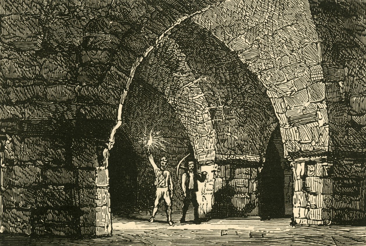 Crypt of Christ Church Cathedral, Dublin, sent på 1800-tallet. av Unbekannt