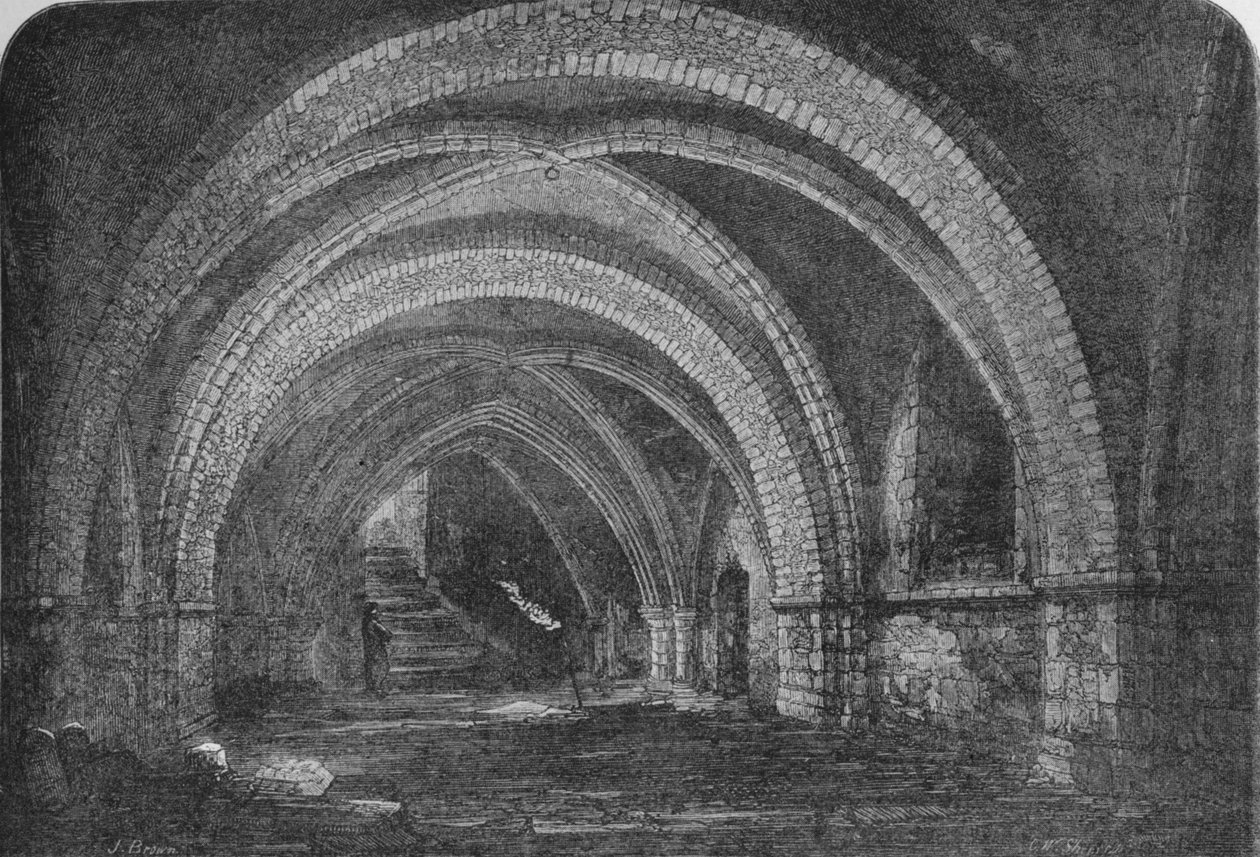 Crypt of St Johns Church, Clerkenwell, London 1878 1906 av Unbekannt