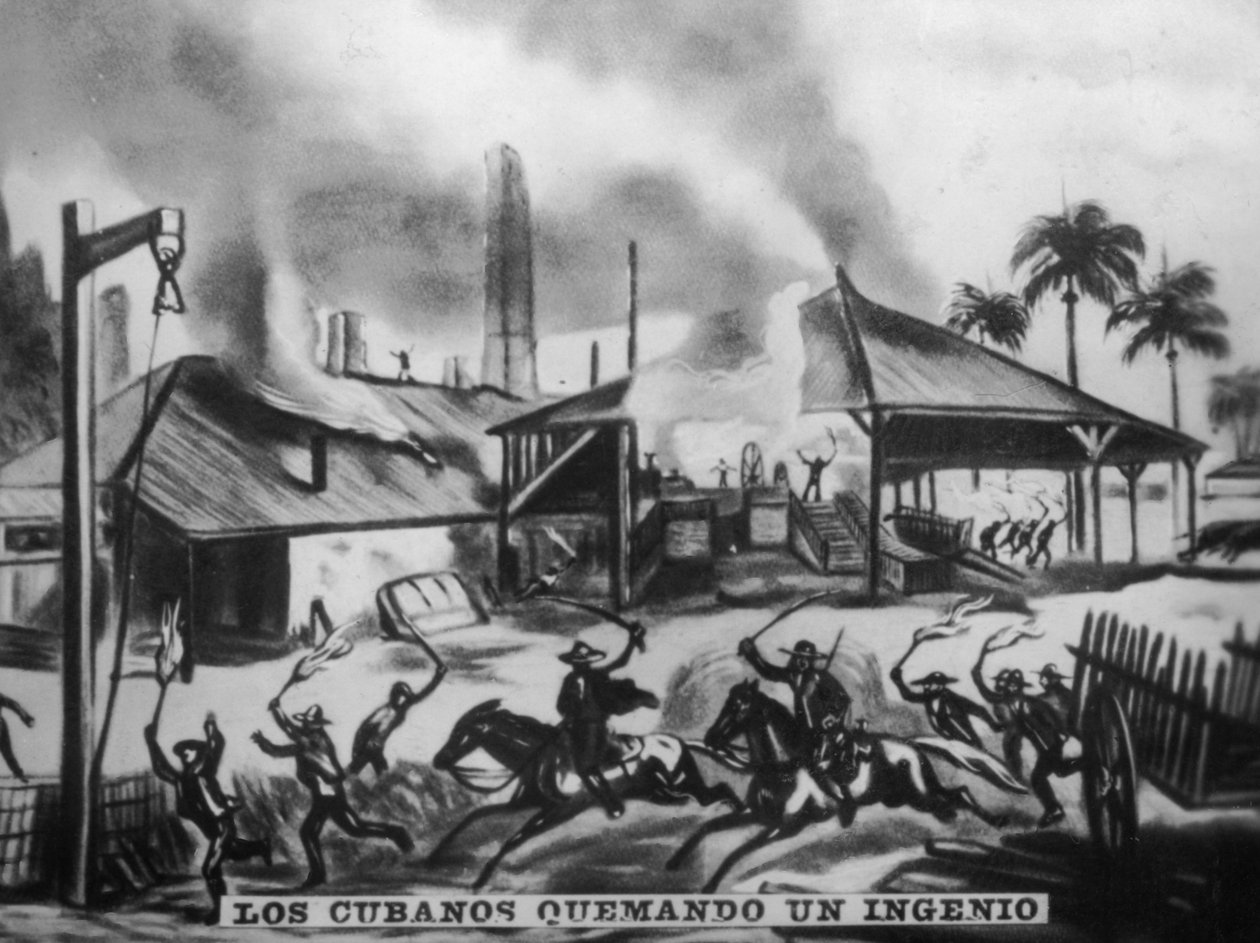 Cubans Burning Refineries, 1870-, 1920-tallet av Unbekannt