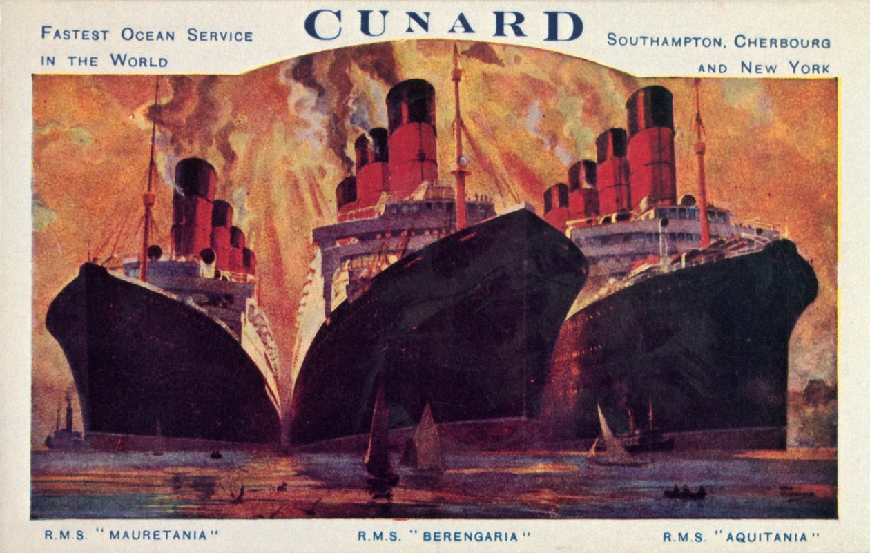 Cunard havforinger, 1920-tallet. av Unbekannt