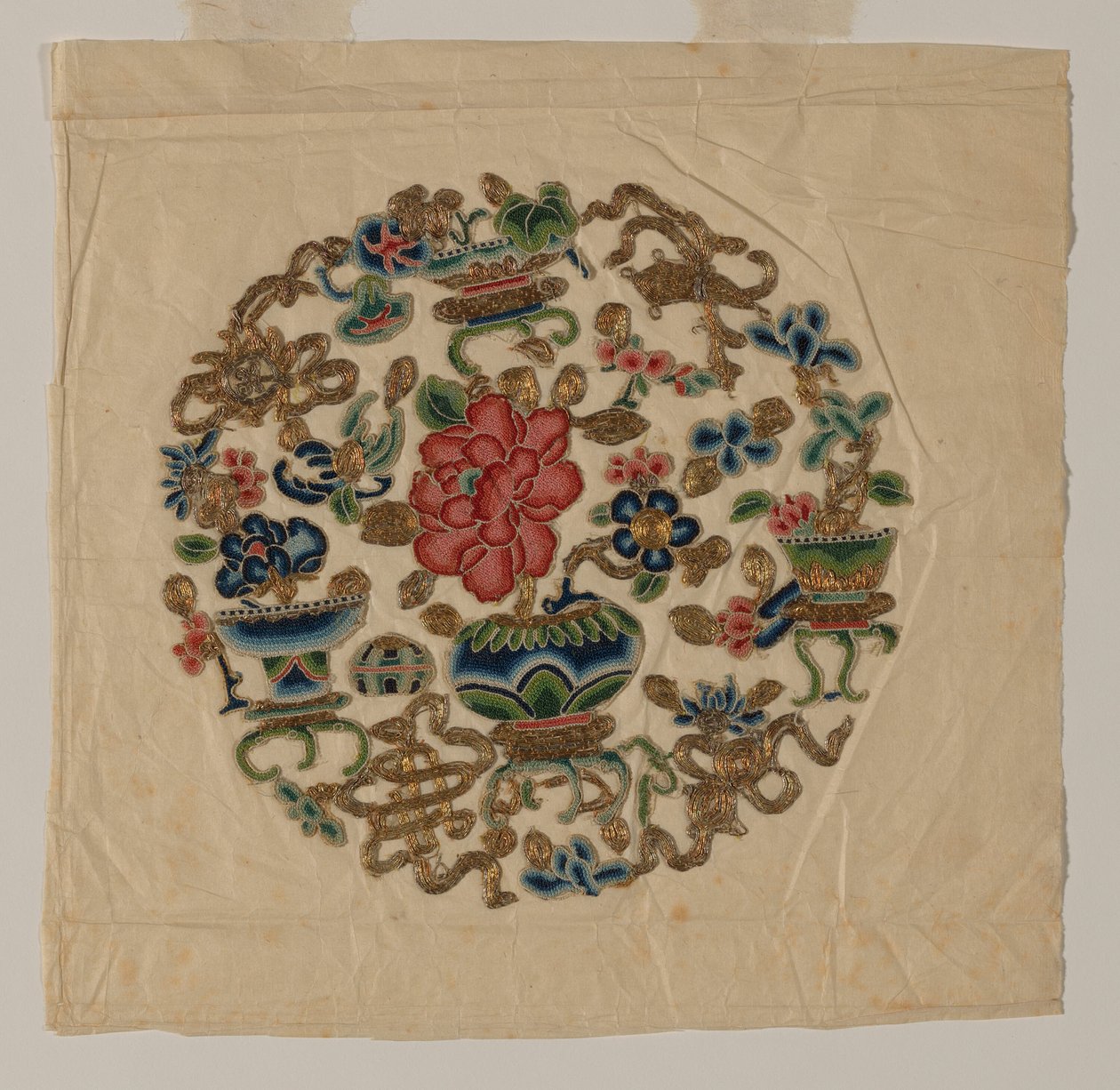 Cut Out Motiv håndarbeid, Kina, Qing-dynastiet 1644-1911, 1800-tallet. av Unbekannt
