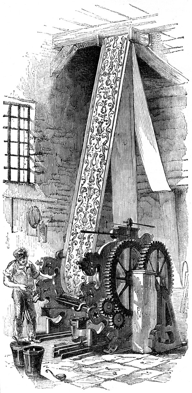Sylindertrykker, 1886 av Unbekannt