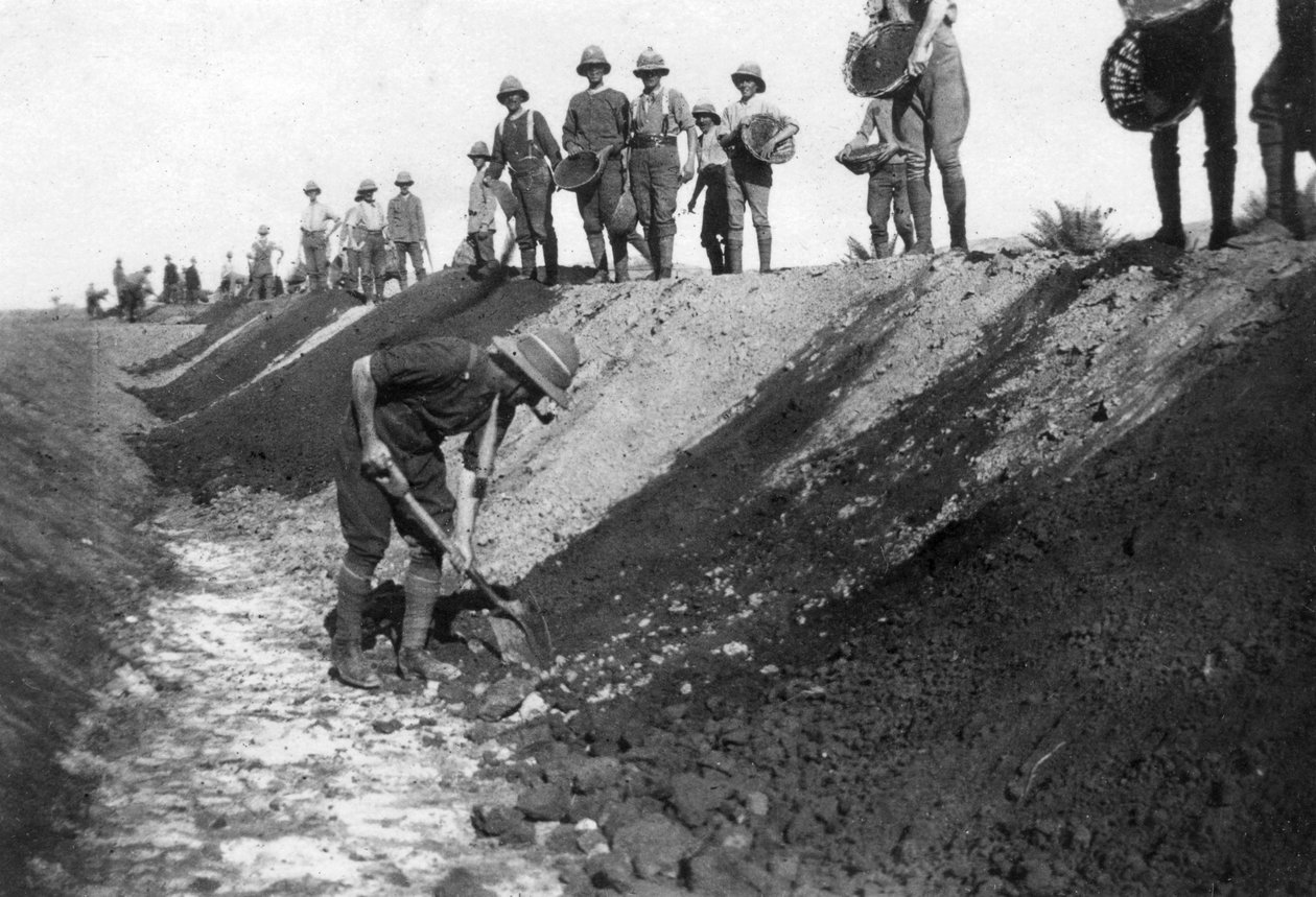 D Company, 15 RWR arbeidsgruppe, nær Bagdad, 1918 av Unbekannt
