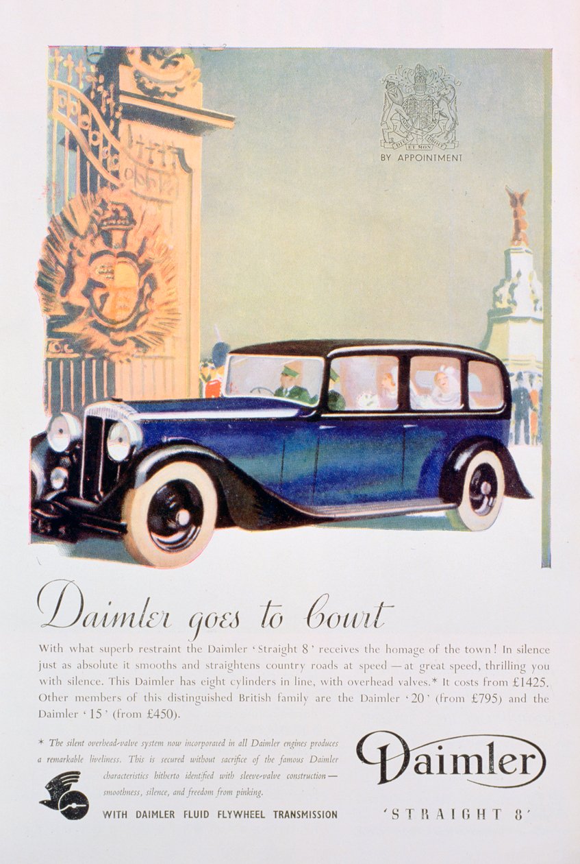 Daimler Straight 8 bilannonse, 1935 av Unbekannt